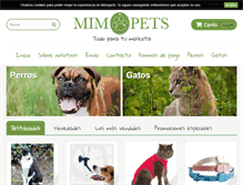 Tablet Screenshot of mimopets.com